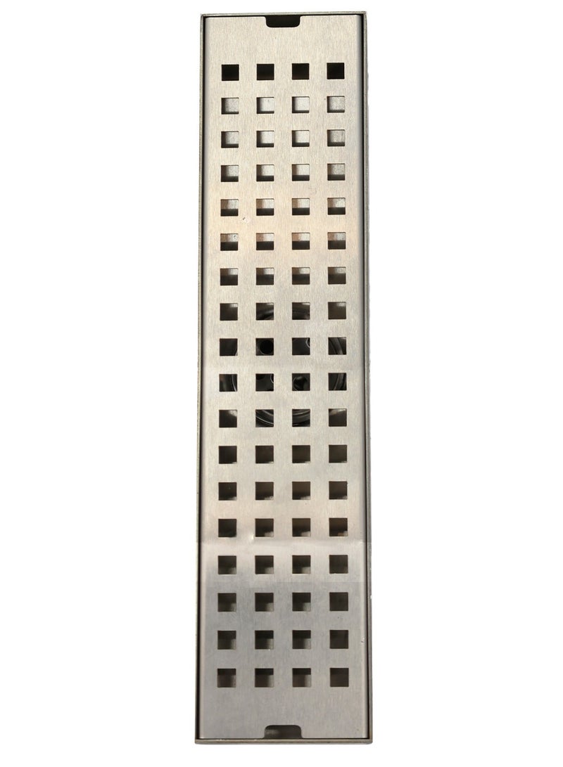 Rectangular shower floor drain, shower drain, 304 stainless steel linear drain with filter fitting - Image 2