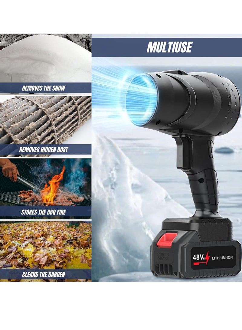 GENNEXT Jet dry Mini blower Turbo Jet Fan with 48V 1PC Large Capacity Battery Lightweight Body Turbine Motor Strong Power Speed Clear the Fallen Leaves and Dust at Home - Image 3