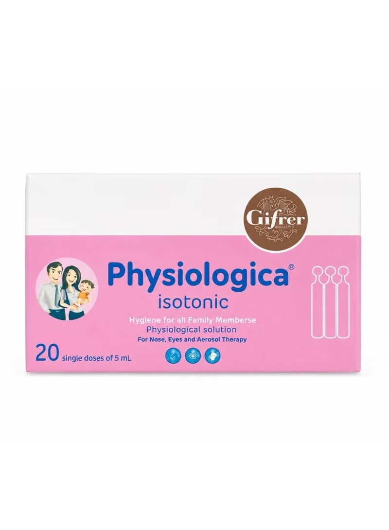 PHYSIOLOGICA SALINE SOLUTION 5ML 20'S - Image 1