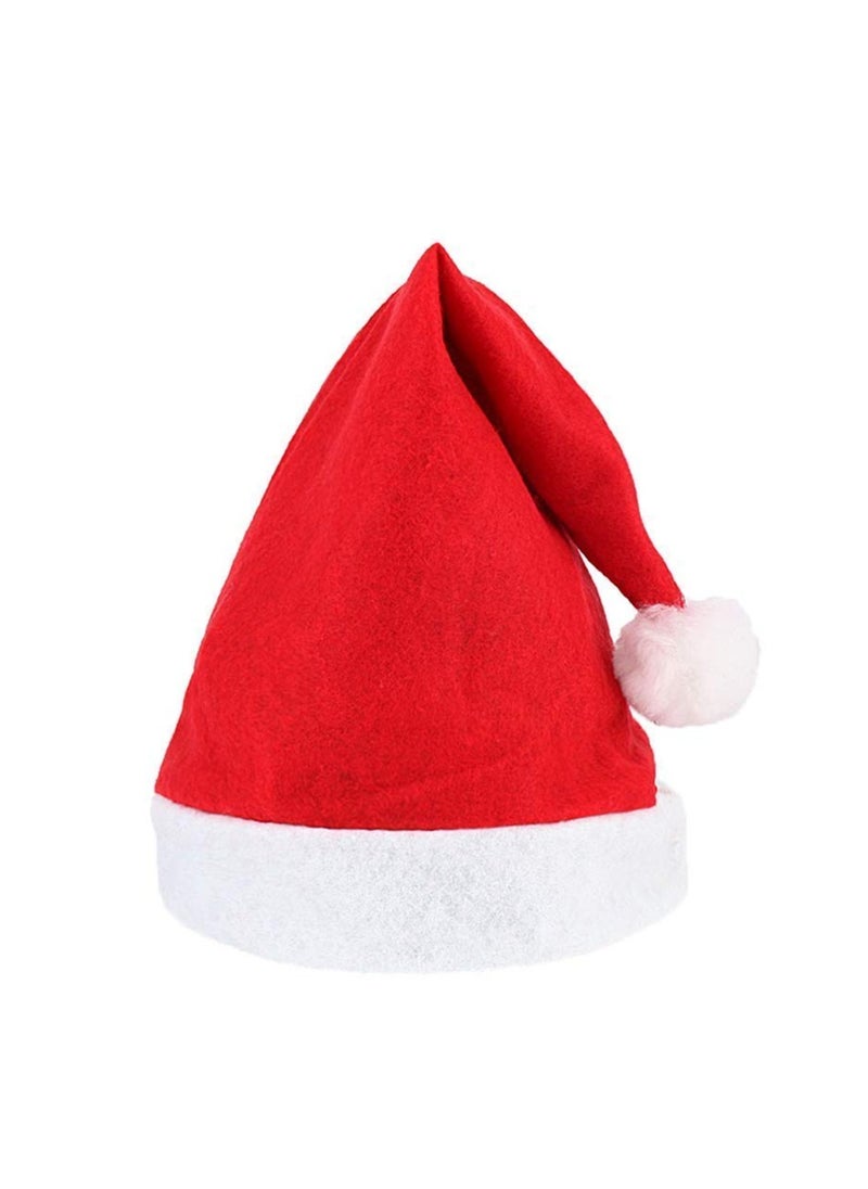 Generic Hat - Red Hat with White Top - Holiday Hat for Adults and Kids - Hat - Cap for Party Supplies  - Image 1