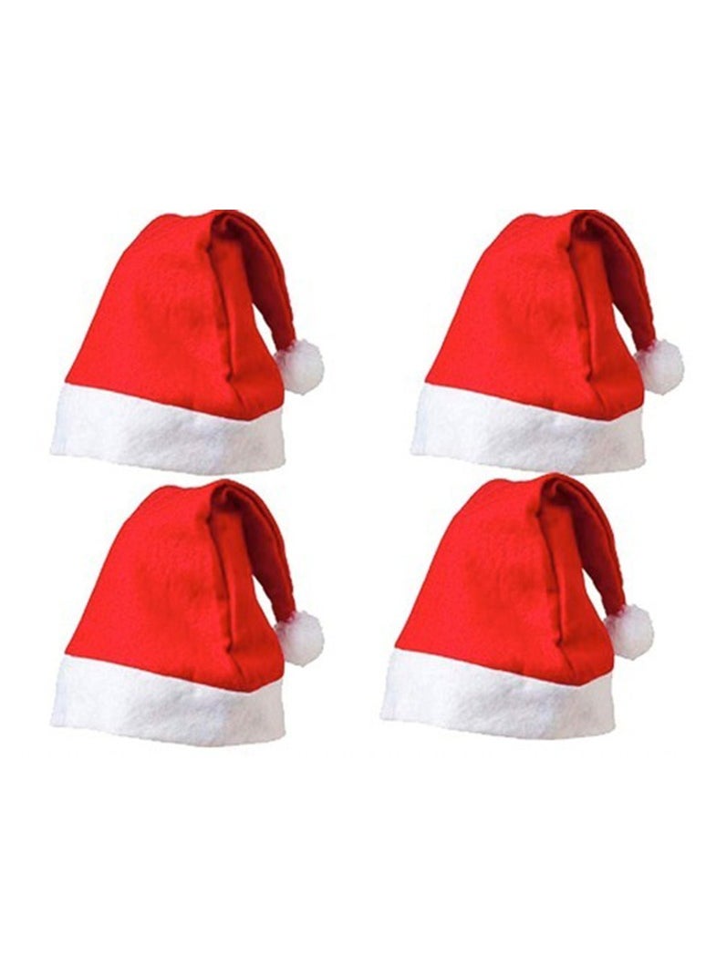 Generic Hat - Red Hat with White Top - Holiday Hat for Adults and Kids - Hat - Cap for Party Supplies  - Image 2