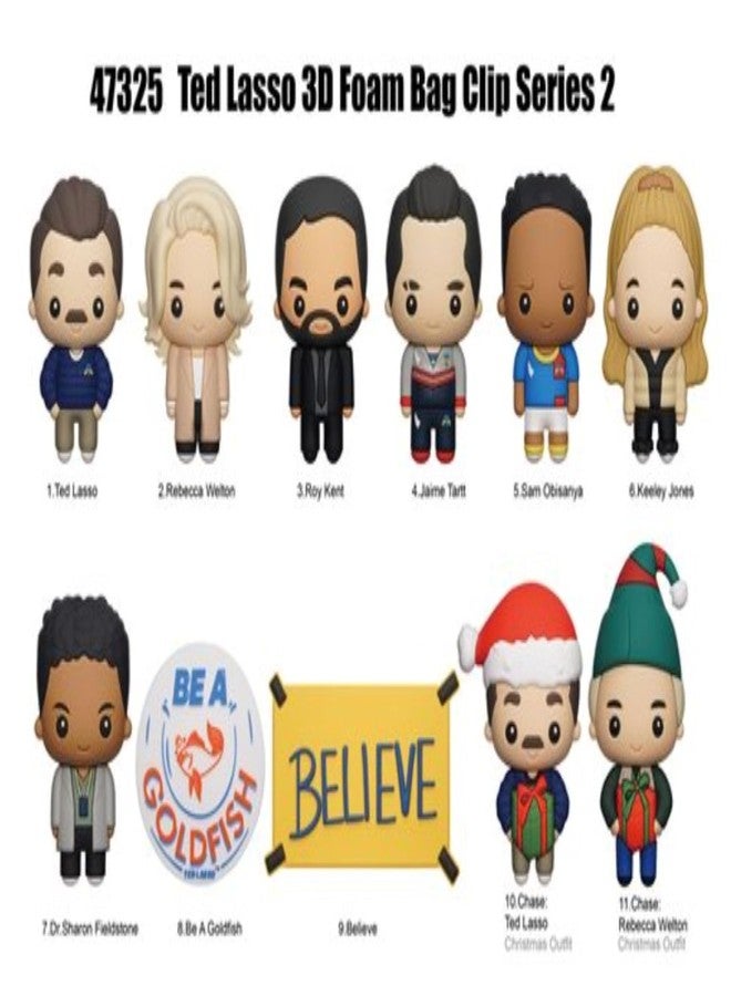 مونوغرام سلسلة تيد لاسو 2 - مشبك حقيبة قابل للتجميع 5 بوصات - حقيبة مفاجآت (شخصية واحدة عشوائية) - سلسلة مفاتيح/إكسسوار حقيبة ظهر لشخصية من المسلسل التلفزيوني | منتج مرخص رسميًا - Image 2