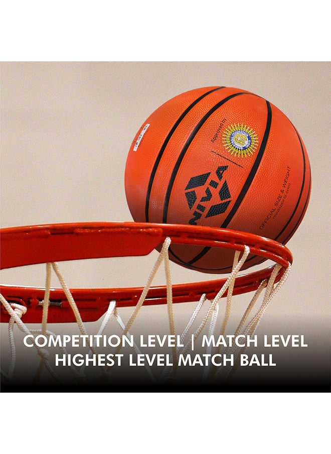 Nivia True Orange Rubber Basketball Size-6  - Image 2