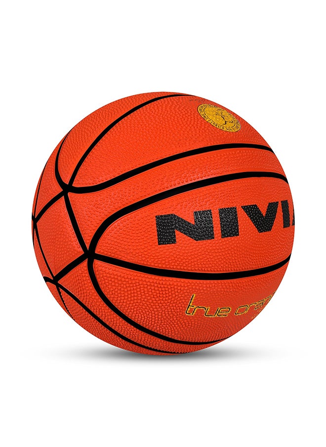 Nivia True Orange Rubber Basketball Size-6  - Image 4