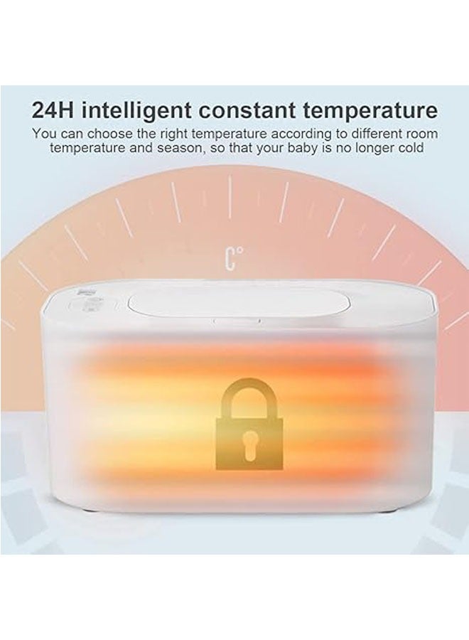 USB Wet Wipes Warmer, Baby Wipes Dispenser, Large Capacity Portable Wipes Warmer for Travel, Home, Car - Image 3