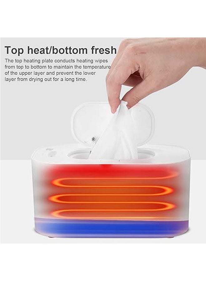 USB Wet Wipes Warmer, Baby Wipes Dispenser, Large Capacity Portable Wipes Warmer for Travel, Home, Car - Image 2