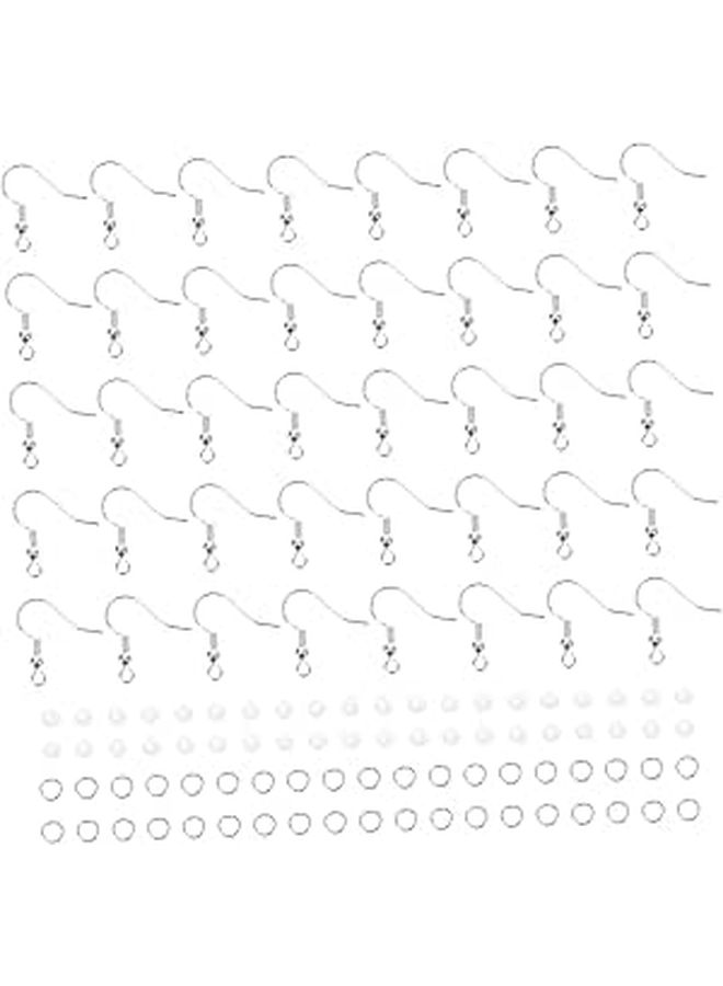 Silver Plated Earring Hooks DIY Craft Supplies Handmade Jewelry Accessories - Image 1