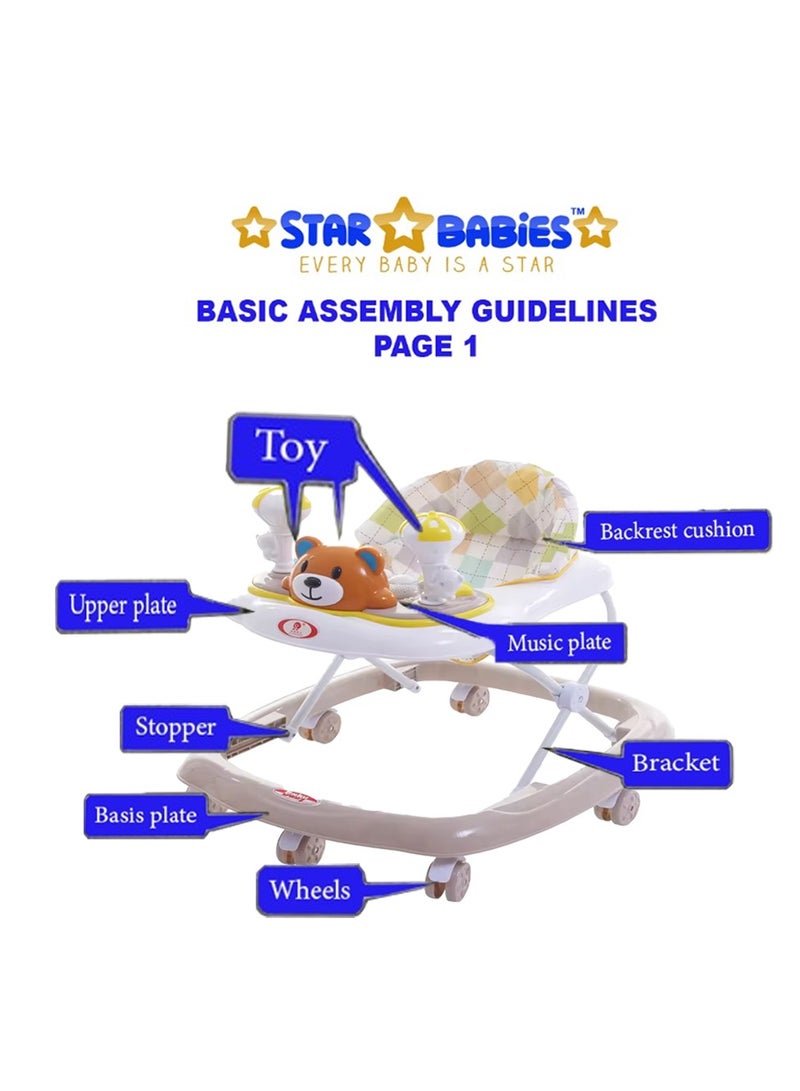 STAR BABiES Star Babies Baby Walker - Coffee  - Image 3