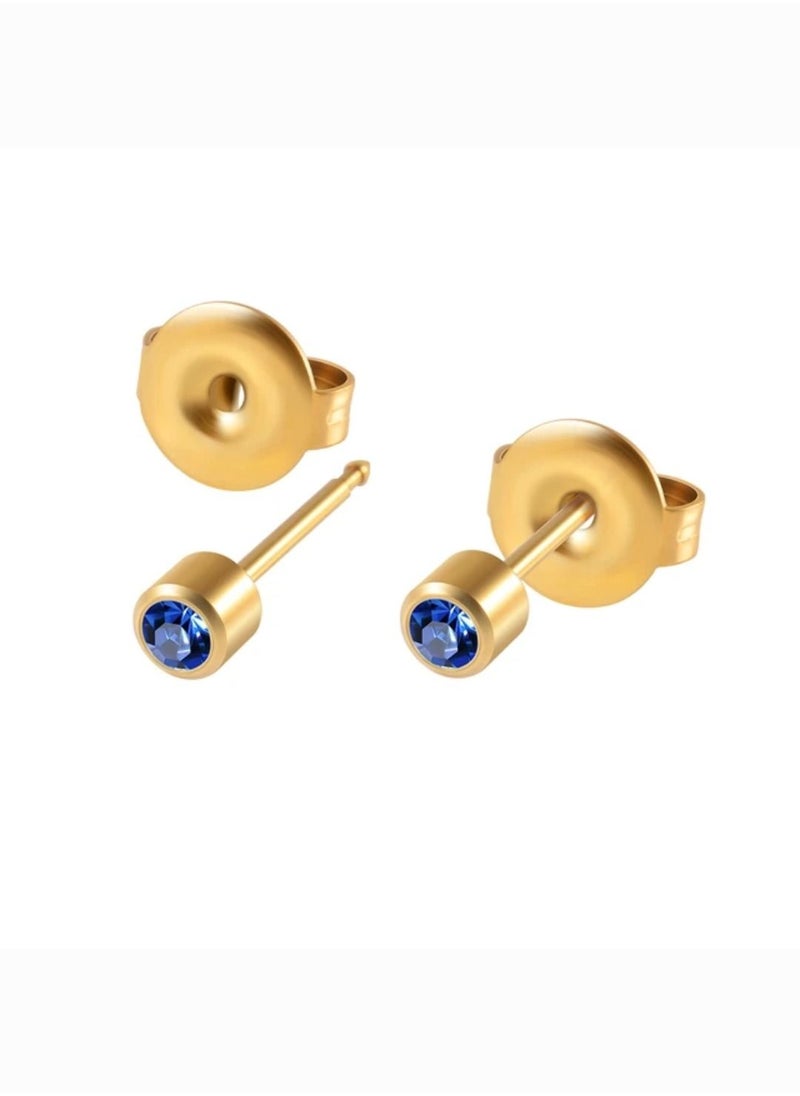 GoodBuy - Set of three sterelized medical small earings piercing for girls and babies - Image 1