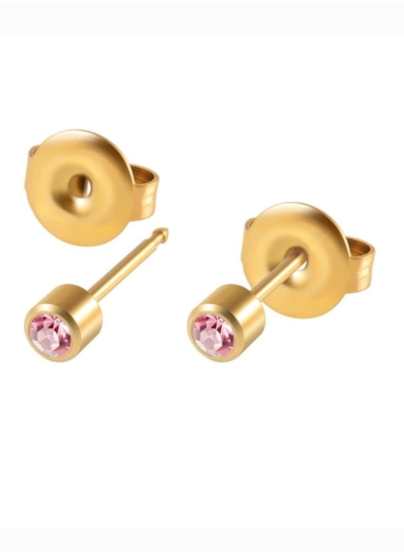 GoodBuy - Set of three sterelized medical small earings piercing for girls and babies - Image 1