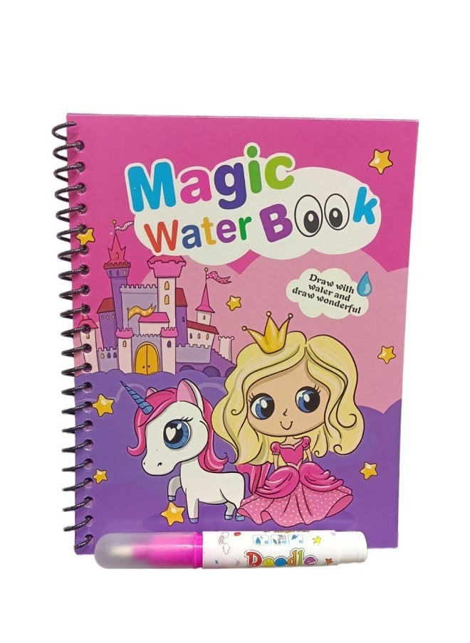 Generic Magic coloring book with water - no mess no stains - fun and educational multiple graphics - boys and girls  - Image 1