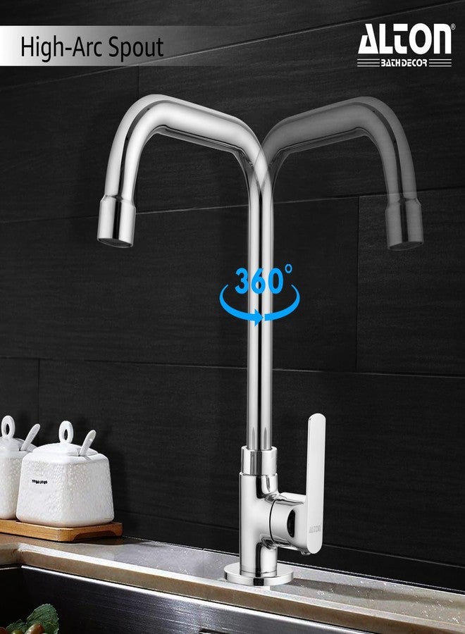 ALTON FAM3355-UM, Swan Neck with 360 Degree Swivel Spout | Kitchen Sink Tap | Kitchen Faucet | Tap for Kitchen Sink | Taps | Wash Basin Tap | Pillar Tap - Image 5