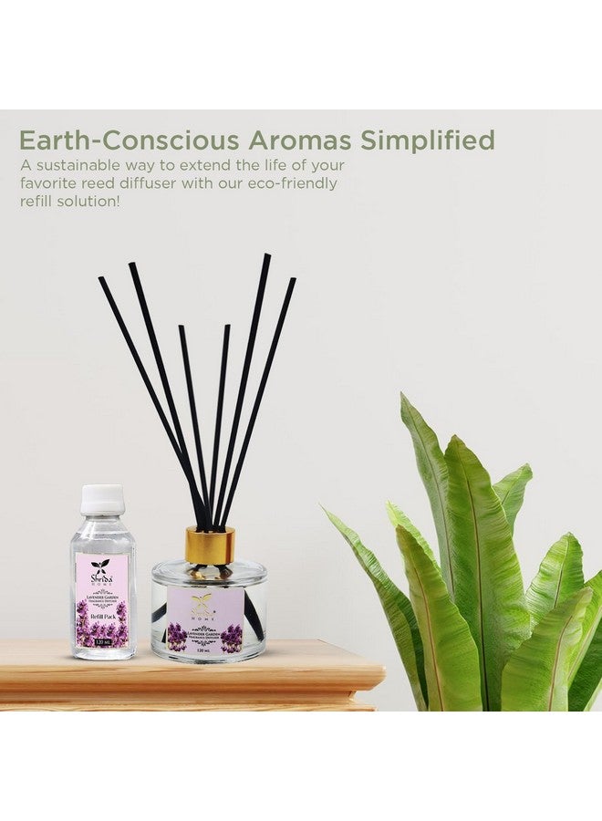 Shrida Lavender Reed Diffuser Combo with Extra 120ml Refill | Relaxing Long-Lasting Aroma for Home Office Bedroom & Bathroom | Natural Toxin-Free Room Freshener | Includes 12 Reed Sticks Gift Ready - Image 4