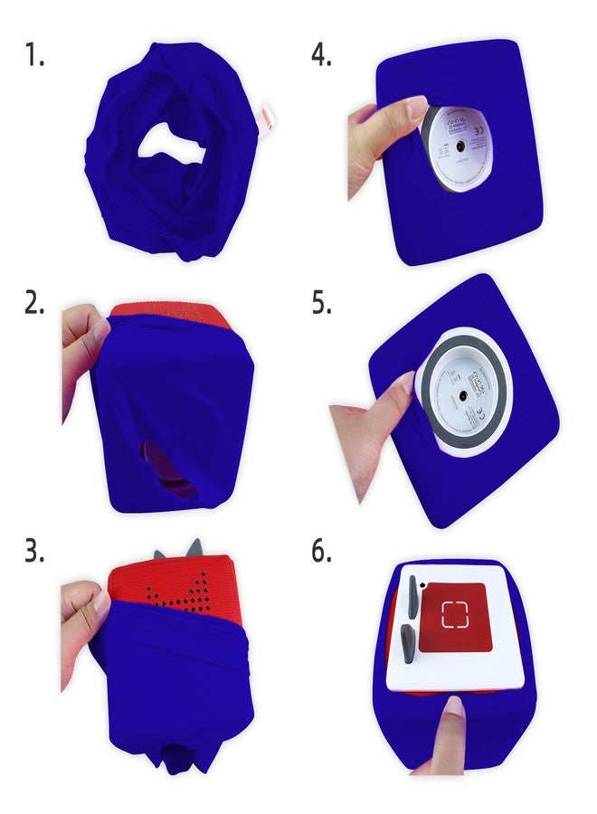 Annmore Dustproof Topper for Toniebox, with Felt Cover for Tonies Ears, Blue - Image 3