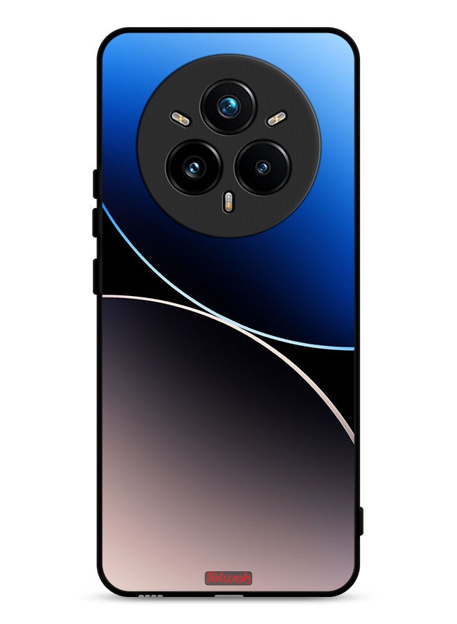 Tolwak Realme 14 Pro Plus 5G Protective Case Cover Curve Lines Pattern