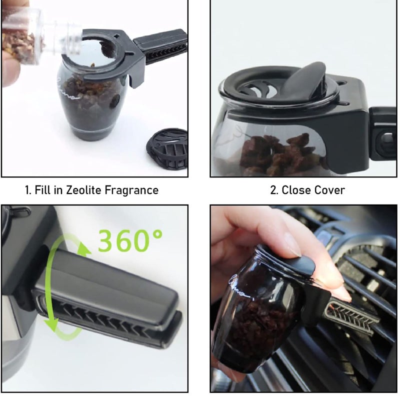 Creative Natural Solid Stone Deodorization And Odor Removal Automobile Air Conditioning Aromatherapy Mixed Hair - Image 5