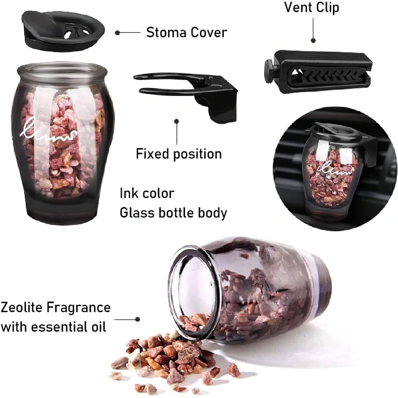 Creative Natural Solid Stone Deodorization And Odor Removal Automobile Air Conditioning Aromatherapy Mixed Hair - Image 4