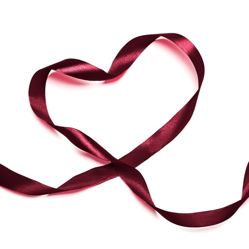 STARKET Burgundy Ribbon for Gift Wrapping, 3/8 in 25 Yards Dark Red Ribon, Maroon Ribbon, Red Ribon for Christmas Tree, Wine Red for Crafts, Burgundy Satin Wedding - Image 4