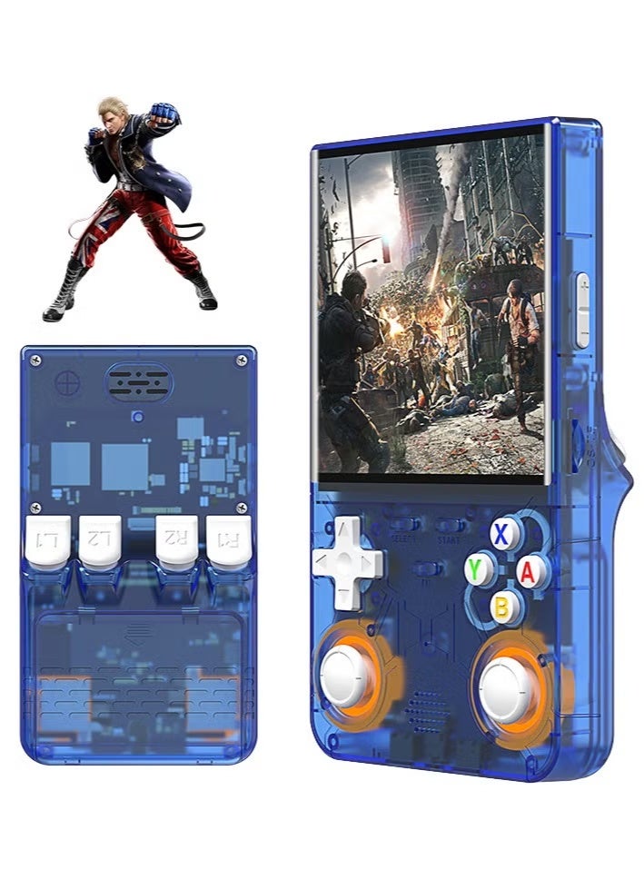 بلو فاير جهاز الألعاب المحمول R36S Pro Ultra | شاشة IPS HD مقاس 4 بوصة مع تقنية OCA Full Lamination | أكثر من 20,000 لعبة كلاسيكية جاهزة | معالج قوي RK3326 Quad-Core | ذاكرة 64 جيجا | نظام Linux/Emuelec مع WiFi وBluetooth | بطارية 3000mAh طويلة العمر مع شحن سريع Type-C | محاكي محمول للألعاب الكلاسيكية والآركيد – تجربة لعب متنقلة لا مثيل لها - Image 1