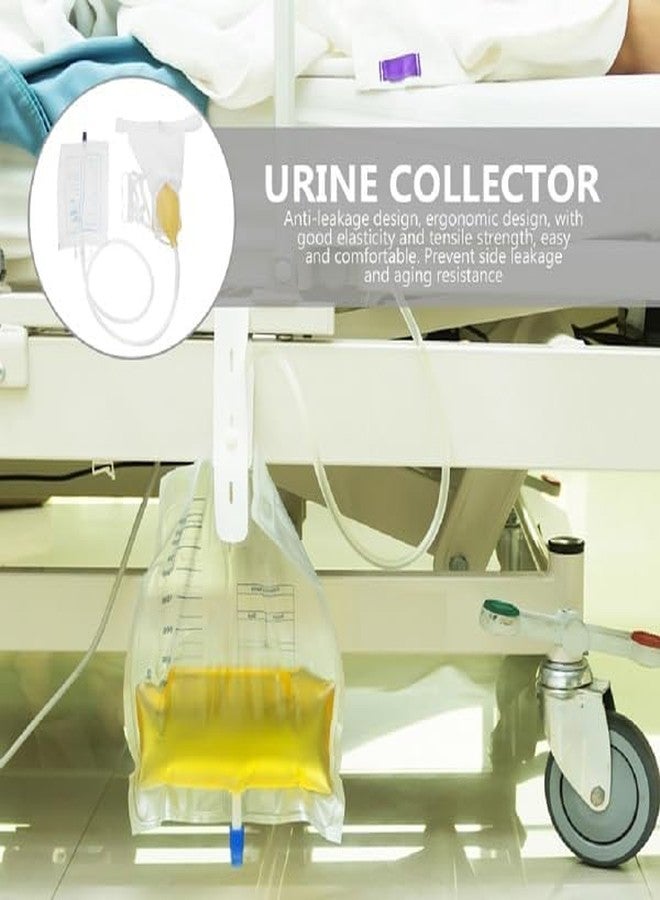 RAJry Urine Bag for Men, Urine Collect Bag, Reusable Silicone Urine Collector Portable Wearable Male Urinary Drainage Bag System for Adults 1000 ml - Image 2