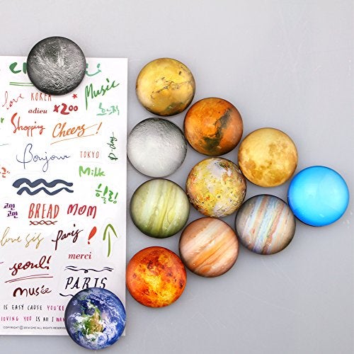 SINKSONS Planetary Refrigerator Magnets - 12 Pack Fridge Magnets, 1.35 Inches Diameter, Best Housewarming Home Decorations Gift. - Image 3