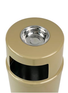 Gator Outdoor Ashtray & Dustbin 2-in-1 | Brushed Stainless Steel Finish | Detachable Inner Garbage Liner | Suitable For Parks, Villas, & All Outdoor Settings | 70 Liters  - Image 2