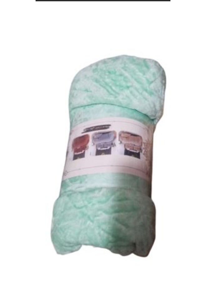 دفاية سرير قطيفة ساده بالوان مميزه