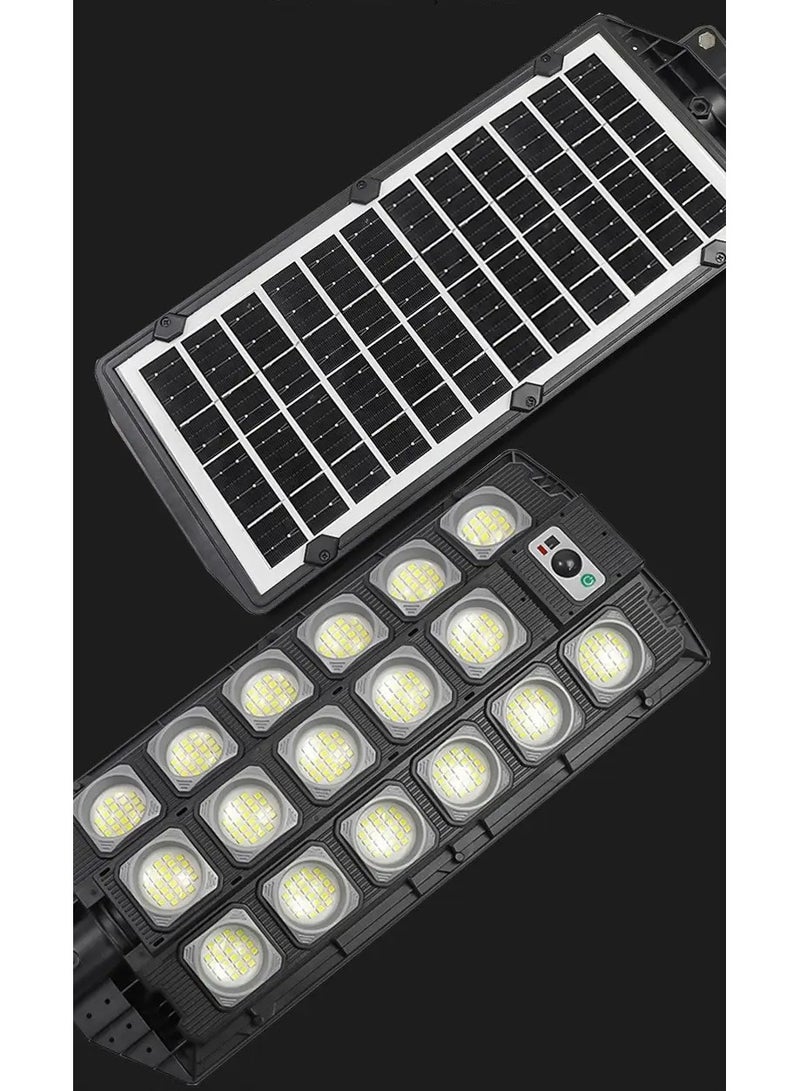 ماركة غير محددة مصابيح الشوارع الشمسية 442 LED فائقة السطوع تعمل بالطاقة الشمسية LED مصباح شارع خارجي 3 أوضاع إضاءة مستشعر حركة IPX4 مقاوم للماء للمرآب والحديقة والشارع (W7101A-6)  - Image 5