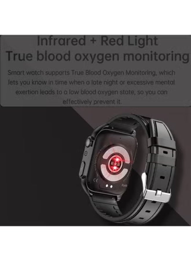 Blood Glucose Smart Watch for Men with Bluetooth Calling, ECG+PPG Health Monitoring - Image 2