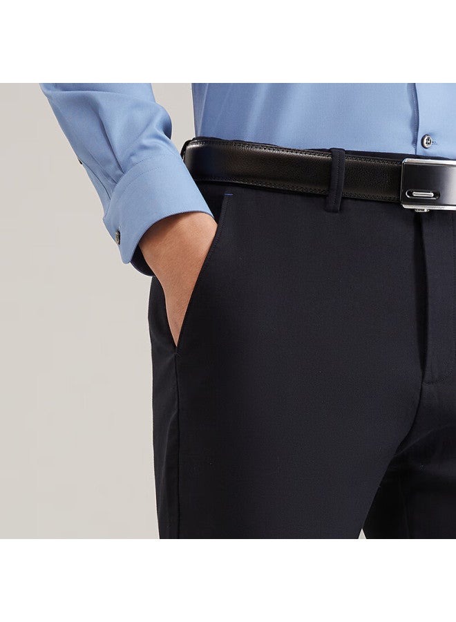 Youngor Men's Modal Wrinkle-free Warm Autumn Casual Business Straight-leg Pants 329979 - Image 2