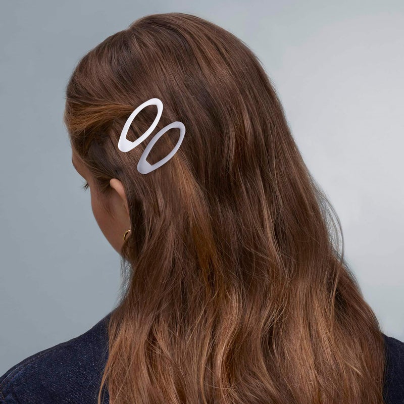 Cptots 20PCS Oval Metal Snap Clips for Women No Slip Small Barrettes for Thin Fine Hair,Matte Black Gray White - Image 5