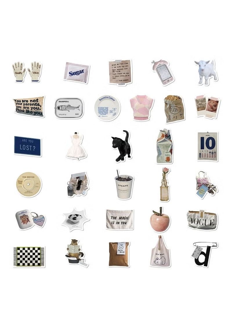 57 Minimalist Korean Stickers, Laptop Ledger, Water Cup, Ipad Phone Case Decoration, Waterproof Sticker  - Image 3