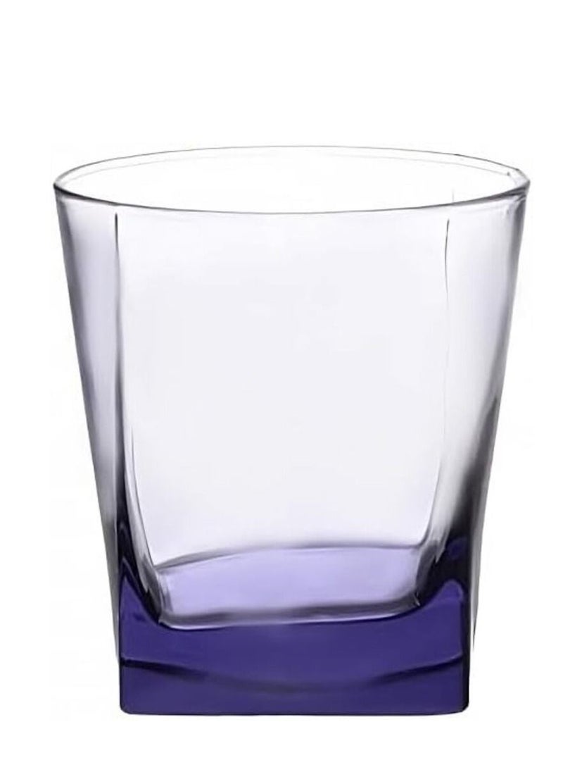 Pasabache Pasabahce Juice,Tea and Water Colored Cups Set of 6 - Carre- 205ml -Purple Color-Turkey Origin  - Image 2