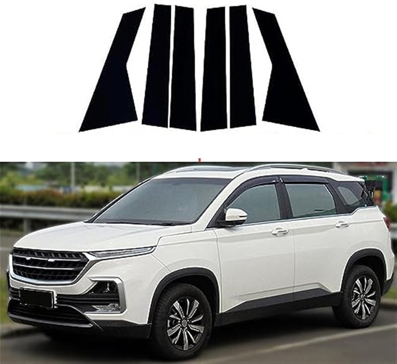 Wivplex Glossy Black Window Trim Cover for Chevrolet Captiva - Image 3