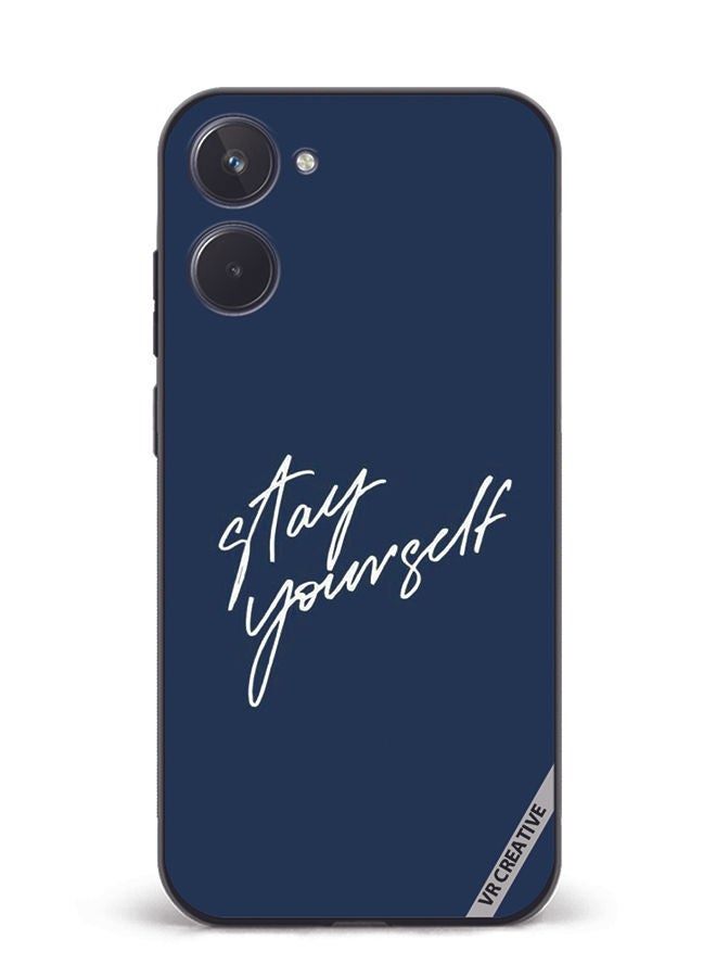 VR CREATIVE Protective Case Cover For Realme 10 Stay Yourself Design Multicolour - Image 1