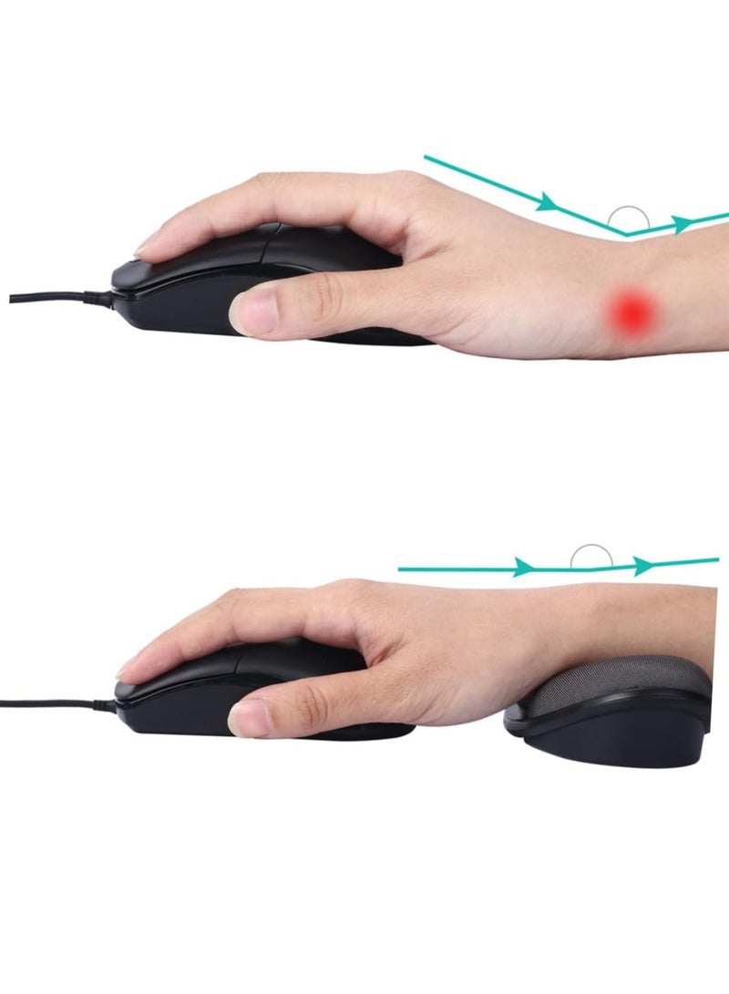 General 1pcs Hand Rest Pad Memory Foam Wrist Rest Hand Wrist Rest Wrist Rest Pad Keyboard Wrist Rest Wrist Rest for Keyboard Wrist Pad for Keyboard Ergonomic Pad Gaming Pad Mouse Hand Use  - Image 4