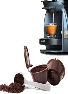 THE PACK Coffee Filters - For the Dulce Gusto Plastic Reusable Coffee Capsules Compatible with the Dolce Gusto Discreet Cup Refill, Use 200 Times (Brown, 2 Piece)  - Image 4