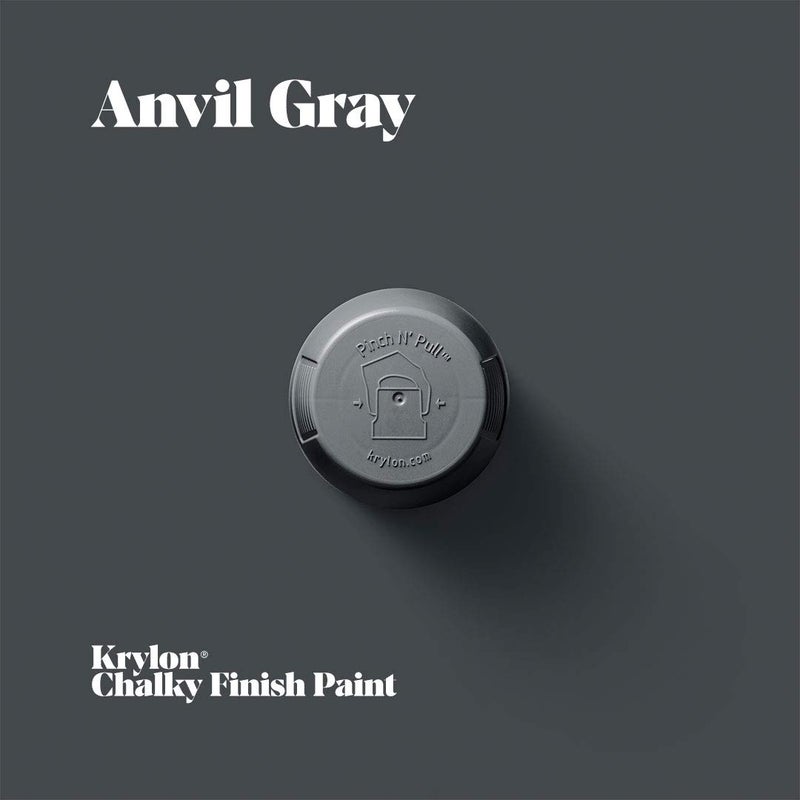 Krylon K04104007 Chalky Finish Spray Paint  Anvil Gray  12 Ounce - Image 3