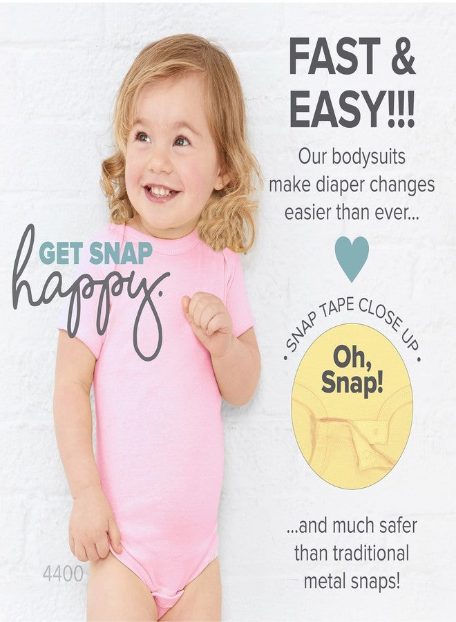 RABBIT SKINS Baby Bodysuit Girl & Boy | Newborn 0-3 Months to 24 Months 5-Pack Bulk Set, Snap Easy Closure, Rock Star, 6 Months - Image 3