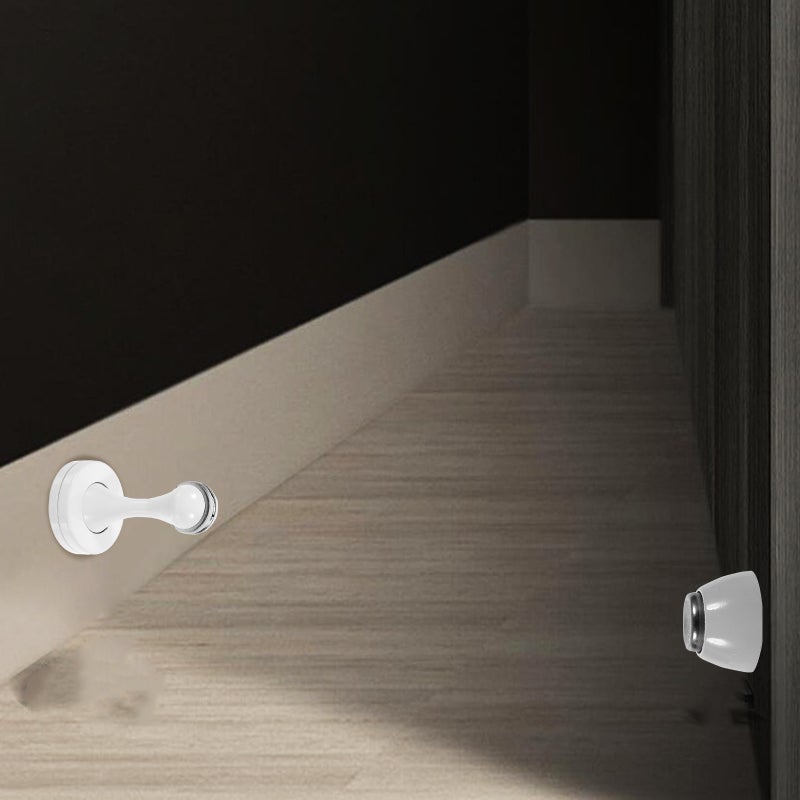 4 pcs Magnetic Door Stoppers Floor Mount Door Stops Stainless Steel Door Stoppers - Image 5