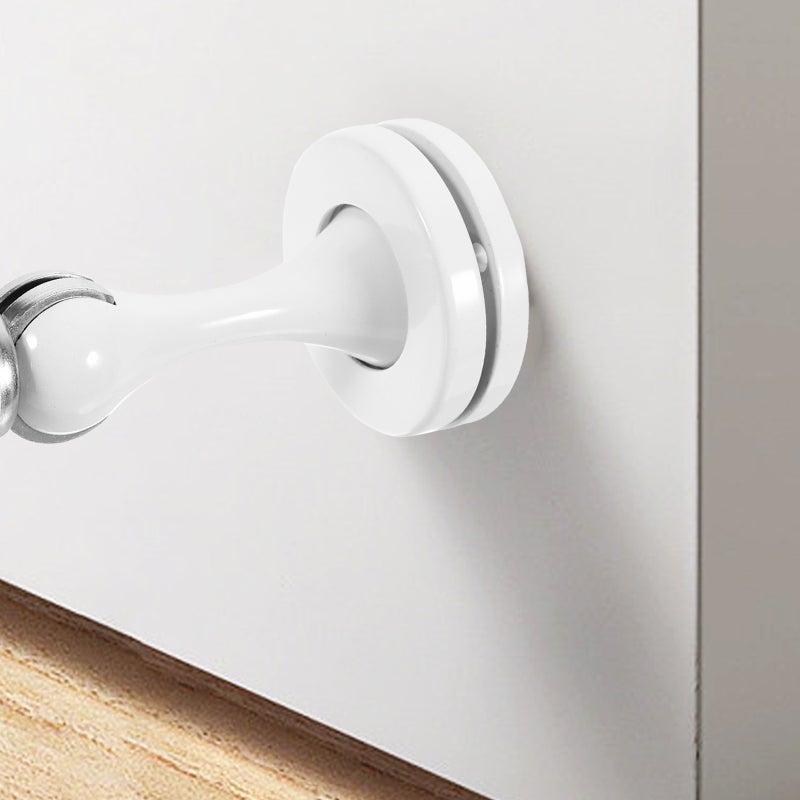 4 pcs Magnetic Door Stoppers Floor Mount Door Stops Stainless Steel Door Stoppers - Image 4