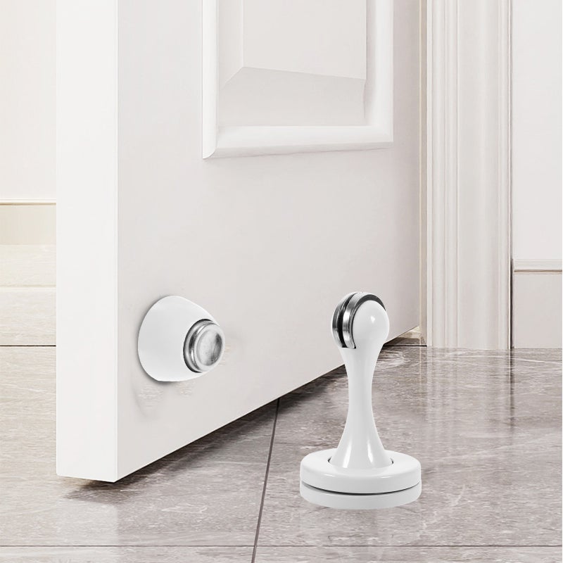 4 pcs Magnetic Door Stoppers Floor Mount Door Stops Stainless Steel Door Stoppers - Image 3
