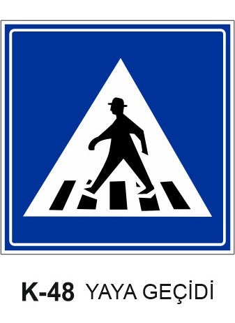 Pedestrian Crossing Traffic Sign 60X60 cm