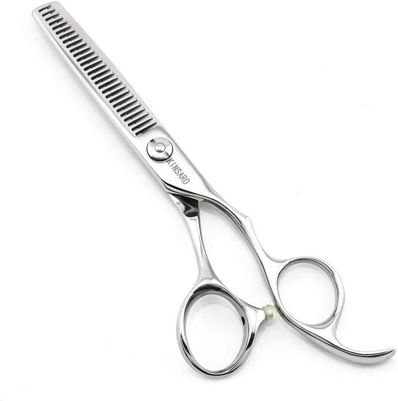 55 Barber Hair Scissors Thinning Scissors 440C Professional Thinning Shears Barber Scissors Barber Shears 28 Teeth Convex Edge KINSARO