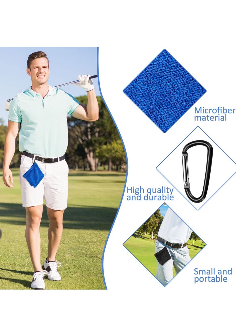 SYOSI Golf Ball Towel 5.5 x 5.5 Inch Small Golf Wet and Dry Golf Towel Pocket Golf Towel with Clip Ball Towel Golf Ball Towel for Golf Course Exercise Towel  - Image 4