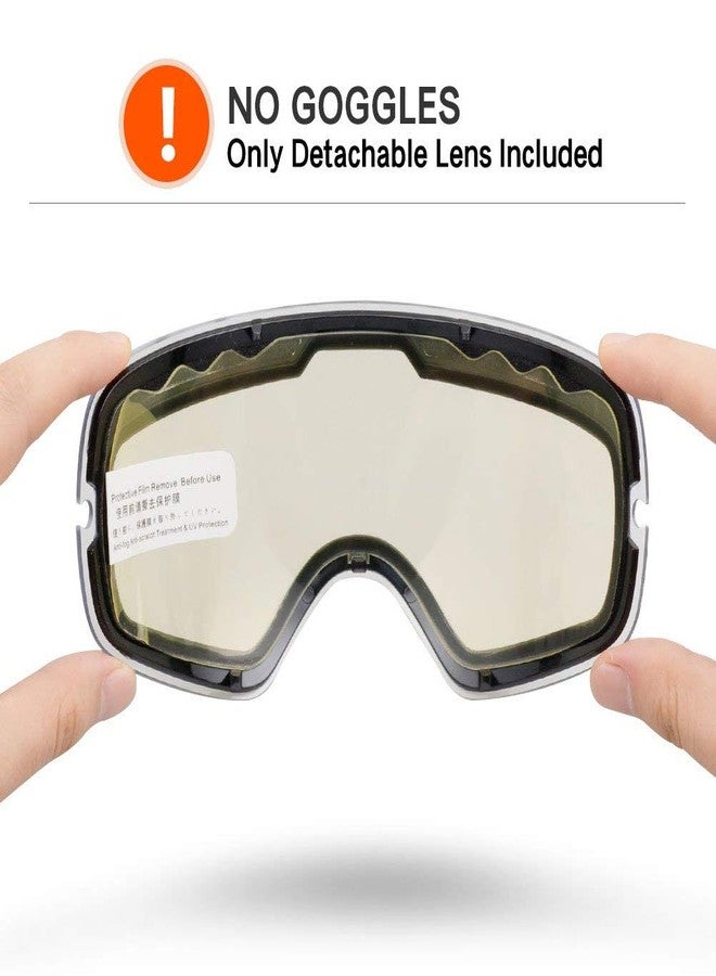 ZIONOR Ski Goggles Lens, XMINI 100% OTG Snow Goggles Detachable Lens for Youth Kids - Image 2