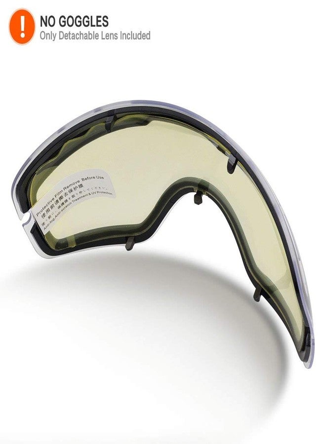 ZIONOR Ski Goggles Lens, XMINI 100% OTG Snow Goggles Detachable Lens for Youth Kids - Image 3