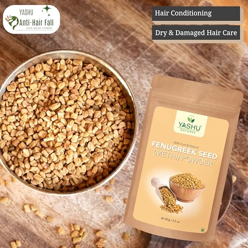 YASHU Pure Shikakai Reetha (Aritha) Fenugreek Seed Amla Organic Powder for Damaged Hair Repair | For Men & Women (400g) - Image 5
