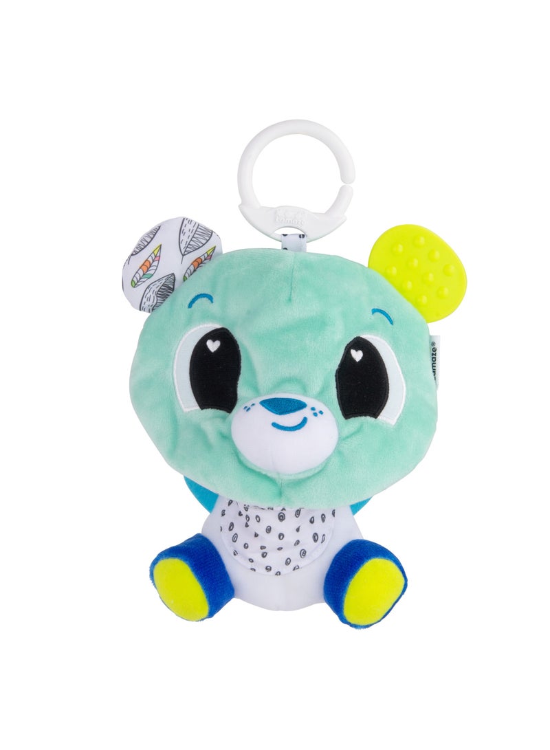 Lamaze 3-in-1 Surprise Bear Developmental Stroller and Car Seat Toy for Babies, Clip & Go Pram Toy with Colors, Sounds, and Teether | Multicolored - Image 1