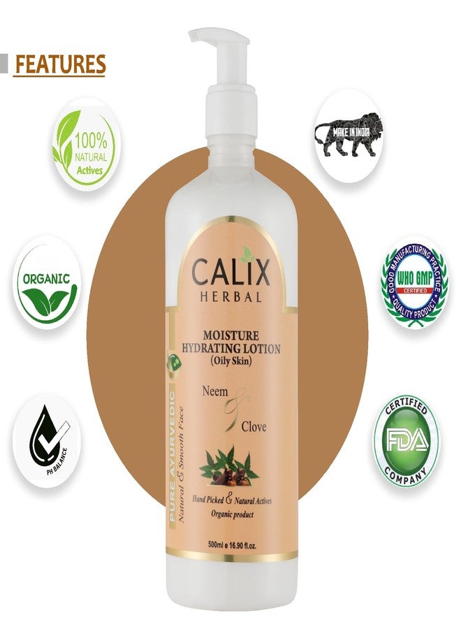 كلاليكس هيربال لوشن كاليكس هيربال بيور أورجانيك المرطب للبشرة الدهنية للعناية الطبيعية بالبشرة وفقًا لمبادئ الأيورفيدا مع النيم والقرنفل - 500 مل - Image 5